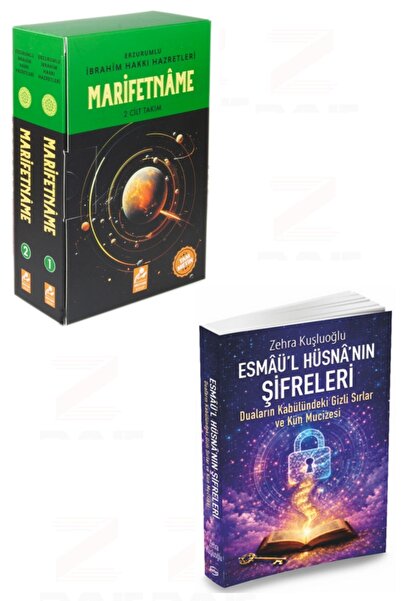 Mercan Kitap Marifetname (2 Cilt Takım Kutulu)-Esmaü'l Hüsna'nın Şifreleri-Du...