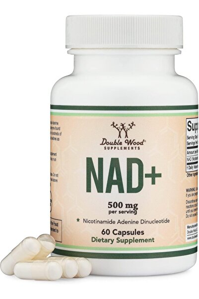 Double Wood Supplements NAD+ Anti Aging & Cell Regeneration | 500mg of 95% Pu...