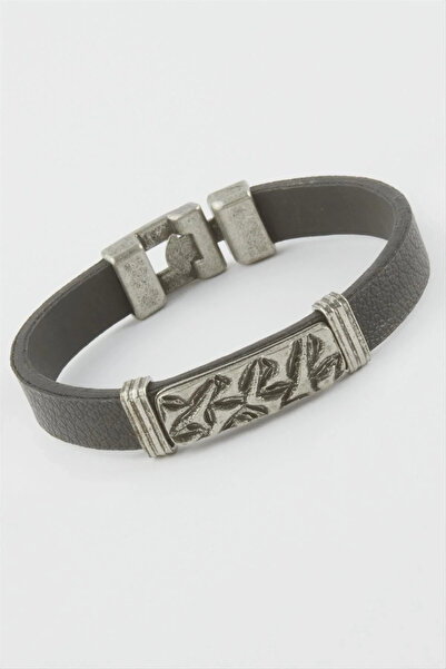 Marsilyan Nvdn- Ground Patterned Faux Leather Bracelet Iegrs-Nvdn1