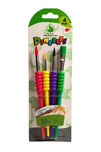 Stilo Art (Set 8) Children's Brush Set Colorful (Set of 4)