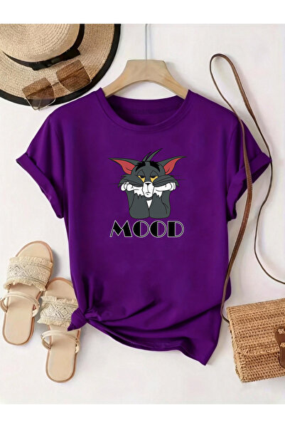 uyguntarz Unisex Mood Printed Oversize T-shirt