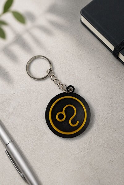 novaPrint Leo Zodiac Sign Keychain – Minimalist Zodiac Themed Keychain