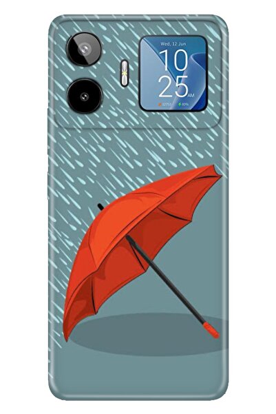 General Mobile GM 26 Pro G903 Kılıf Dekoratif Silikon Baskılı Kapak Kırmızı Ş...