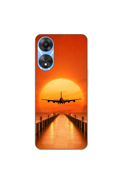 OEM Husa compatibila cu Oppo A78 5G (CPH2483) Silicon Gel Tpu Model Airplane ...