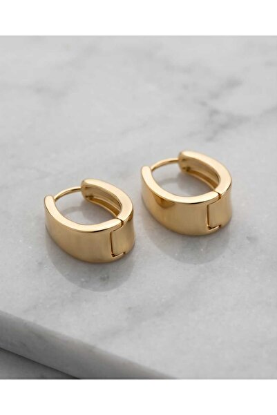 XUPING JEWELRY Hinged Oval Gold Earrings