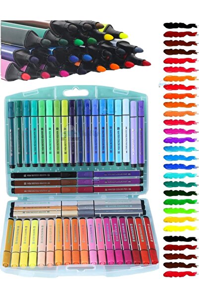 Arabest 48-Piece Washable Watercolor Pens Set,Art Markers,Colouring Kit,Non-T...
