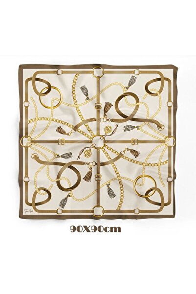 618 CONCEPT 90X90 Imperial Key Scarf/Foular