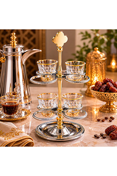 Dania Saudi Arabia "Authenticity" Coffee Cup Holder ☕ ✨ |   Luxurious Nickel ...