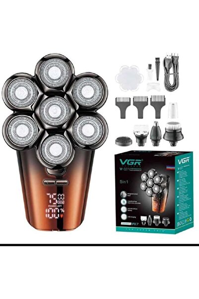 VGR V-327 Professional Electric Shaver and Trimmer for Men – 5 Heads, Waterpr...