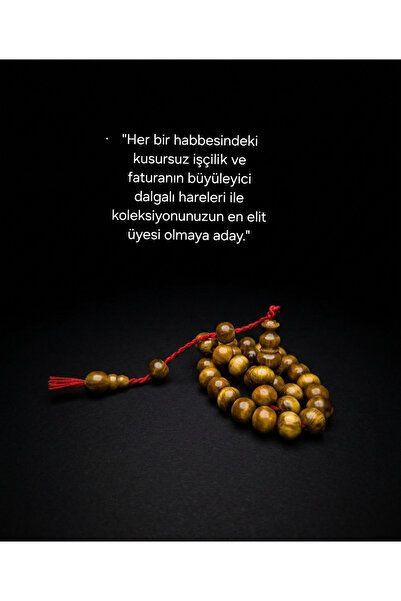 güleçdoğaltaş Masterfully Crafted German Faturan Crimped Amber Prayer Beads -...