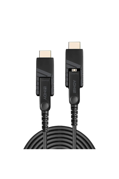 LİNDY Cablu Hibrid Micro-HDMI Fibră Optică 18G 30m