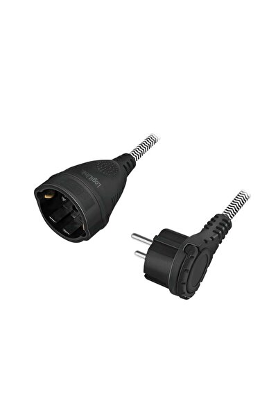 LogiLink Przed≈Çu≈ºacz kabla zasilajƒÖcego LPS104 CEE 7/7 do CEE 7/3, czarno-...