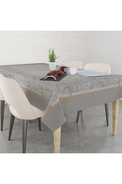 yok yok evim eve dair her şey Decorative Seamless Tablecloth with Patterned L...