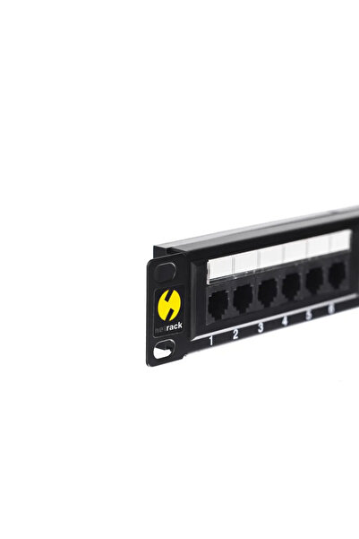 Netrack Patch panel 19'' 1U, 24-porty kat. 5e UTP, z p√≥≈ÇkƒÖ