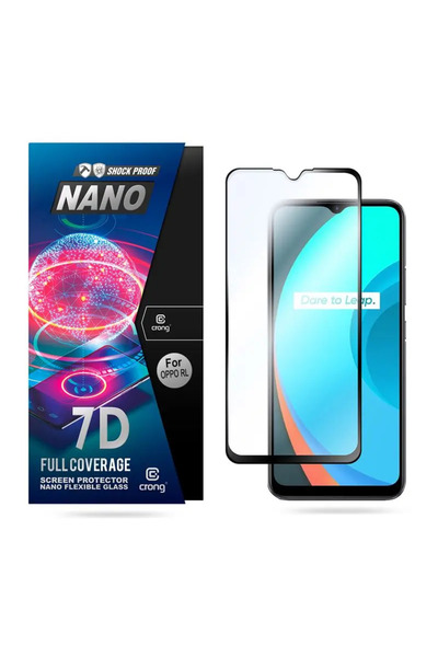 Crong Sticlă flexibilă nano 7D - Folie hibridă 9H pentru ecranul OPPO realme C11