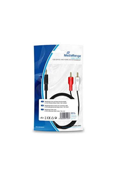 MediaRange Cablu Chinch 2x mufă Chinch 3.5mm 1m