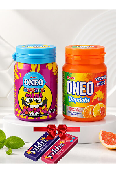 Ülker Oneo Bubble Mini + Oneo Dopdolu Vitamin ( YILDIZ 2 Adet Hediye )