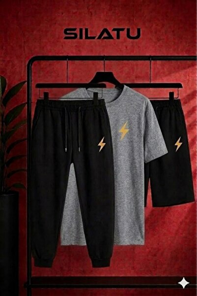 SILATU 3-Piece Lightning Printed Set