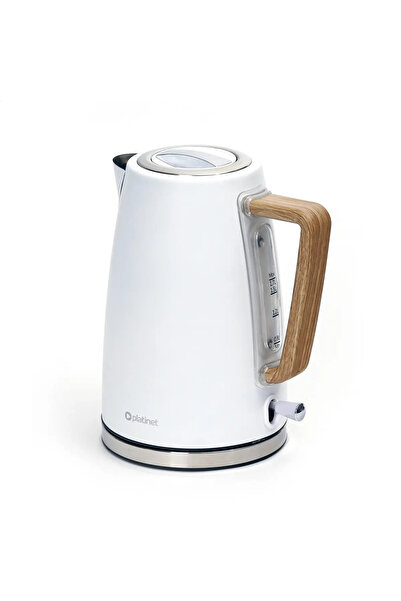 Platinet ELECTRIC KETTLE CZAJNIK ELEKTRYCZNY VELVET WOODEN PRIME WHITE [45472]