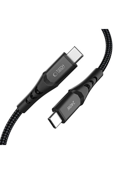 Tech-Protect Adaptec UB11T ULTRABOOST CABLU TYPE-C PD 240W / QC3.0 200CM NEGRU
