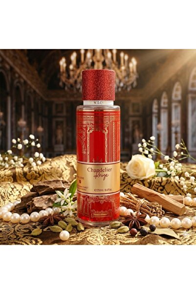 V.V LOVE Parfum Body Mist Dama Premium 250ML Chandelier Rouge, Note Orientale Seducatoare