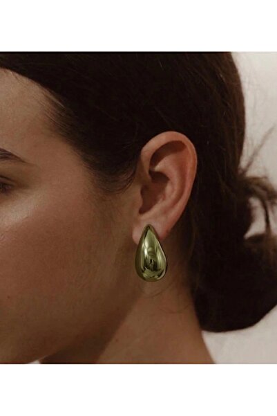 Markiz Takı Bright Light Green Drop Earrings Pair (3.5cm)