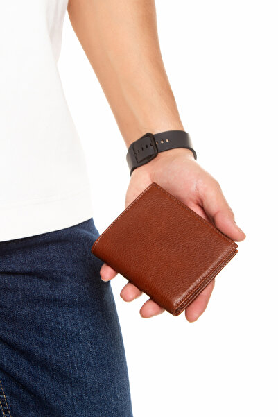 Niki Leather Celtic Taba Hakiki Deri Kişiye Özel İsim Baskılı Dik Cüzdan