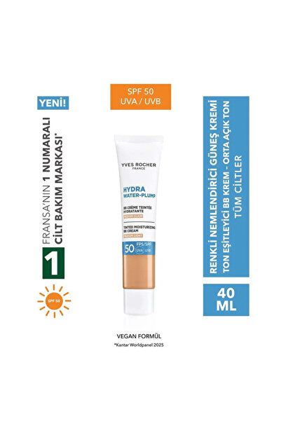 Yves Rocher Bb Cream 50 Spf - Tone-Equalizing Tinted Moisturizer Sunscreen - ...