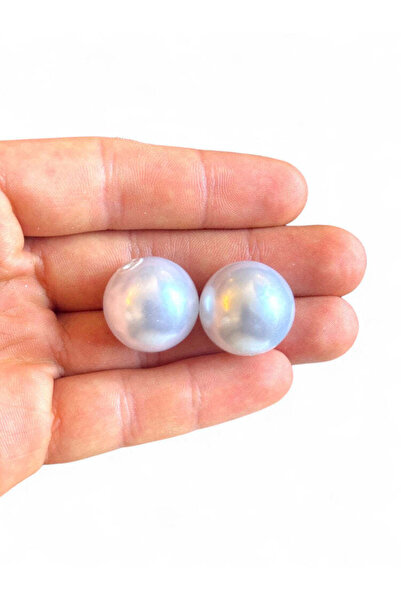 Bozhi Bead Set 10Gr Plastic 18mm White Pearl Plastic Pearl Beads Approx