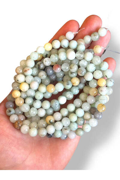 Bozhi Bead Set Amazonite Natural Stone 8mm - Natural Stone Beads Amazonite