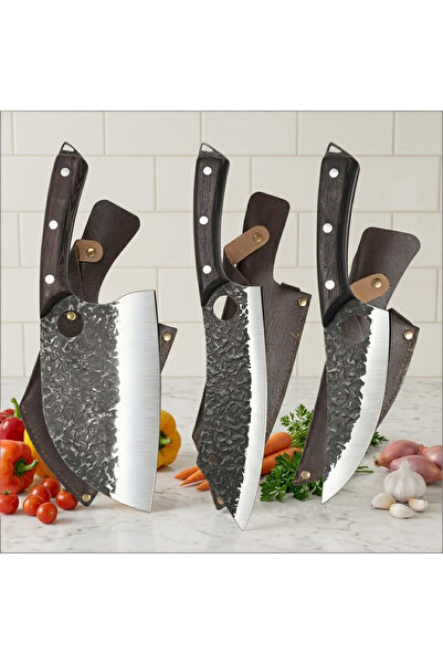 OSOOKE Kitchen Knife Set 6-Piece, Professional Chef Knife Set with Non-Stick ...