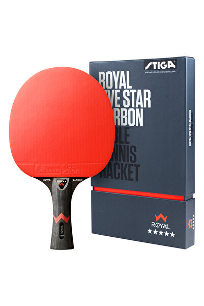 STIGA Paleta tenis de masa Royal Carbon Five Star