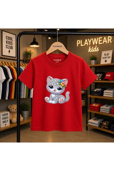 playwear Dječja unisex majica sa printom "Stoned Diamond Cat" 100% pamuk, vel...