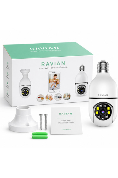 RAVIAN Bulb surveillance camera – smart monitoring