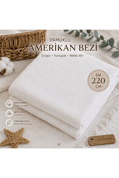 Zümra Baby Amerikan Bezi Kumaş ・Ham Bez Kumaş・ Punch Kumaş ・ Kırlent-Masa Ört...