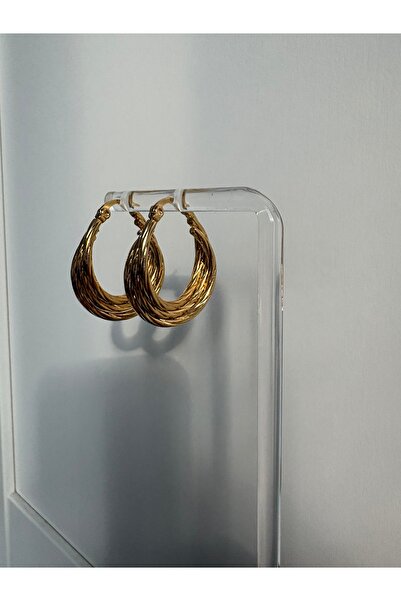 BERFACCESSORIES أقراط هوب دوامة