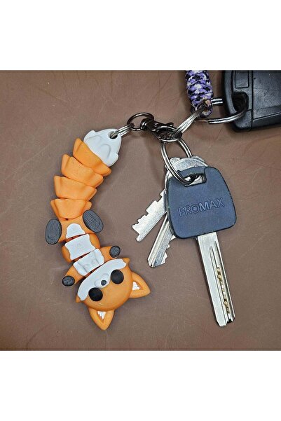 magicland Fox Flexi Keychain Figured Bag Accessory Character Gift