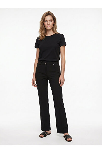 Ekol Flared High Waist Trousers