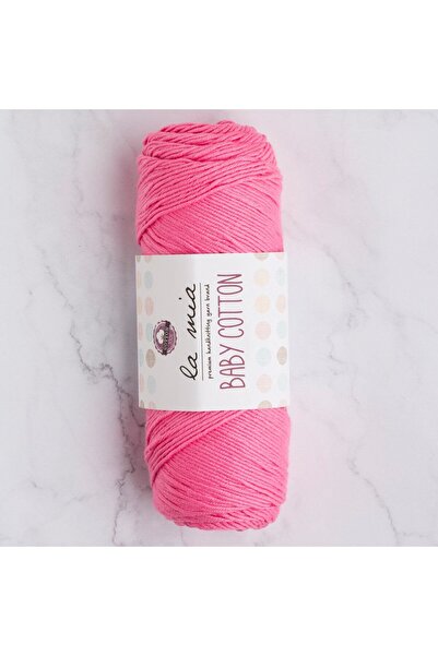 LA MİA YARNS La Mia Baby pamučna ružičasta pređa za ručno pletenje - L046