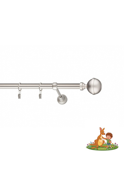KLEIDECO Galerie simpla perdea Italia, Metal, Diametru 19 mm, Capete Napoli, ...