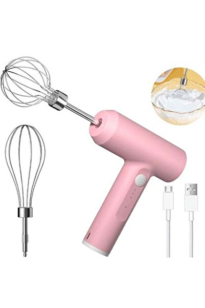 Arabest خلاط يدوي كهربائي لاسلكي، قابل لإعادة الشحن عبر USB، 3 سرعات، ستانلس ...