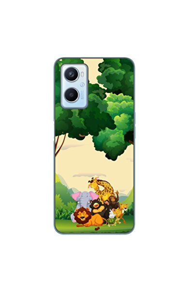 OEM Husa compatibila cu Oppo A96 4G Silicon Gel Tpu Model Jungla cu Animale