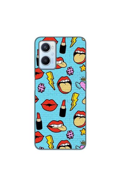 OEM Husa compatibila cu Oppo A96 4G Silicon Gel Tpu Model Pop Art Lips