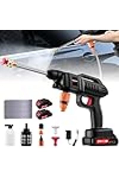 Arabest Cordless Pressure Washer 870 PSI, Portable Battery Power Washer with ...