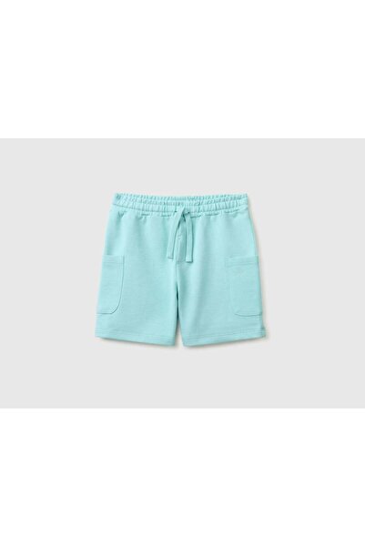 United Colors of Benetton Baby Boy Cotton Bermuda Shorts with Side Pockets 1-...