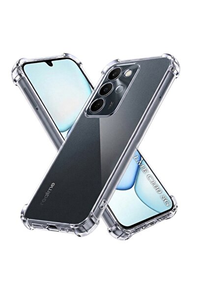 Evolium Husa Telefon pentru Realme C100 5G, Anti-Soc, Transparenta, Silicon, ...