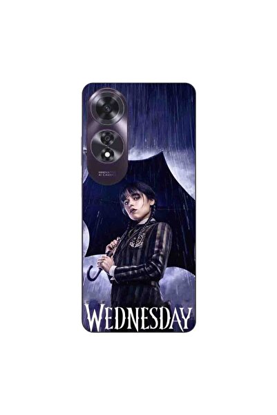 OEM Husa compatibila cu Oppo A60 4G Silicon Gel Tpu Model Wednesday Umbrella