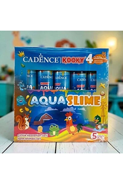 Cadence Kooky Aqua Slime Çiftlik Hayvanları Seti 5 Renk