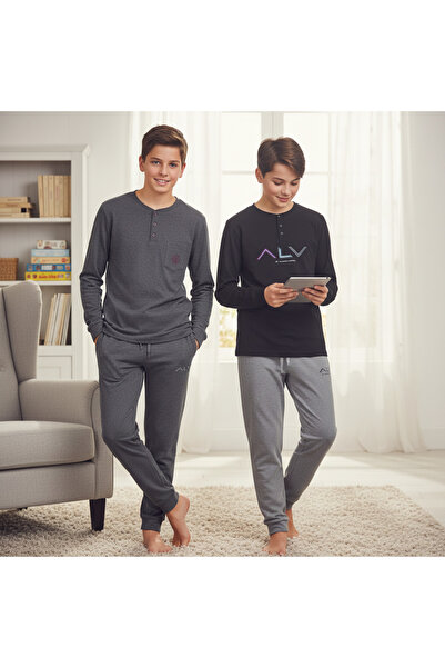 BONBON Young Men's Cotton 2-Piece Pajama Set Bb2486