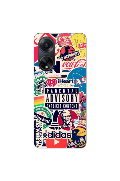 OEM Husa compatibila cu Oppo A98 5G Silicon Gel Tpu Model Pop Art Brands
